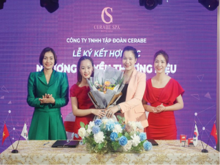 Ký kết nhượng quyền Spa Cerabe với CEO Hoàng Thị Hà