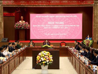 Bí thư Thành ủy Vương Đình Huệ: Đoàn ĐBQH TP Hà Nội là điểm sáng của Quốc hội khóa XIV