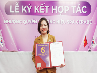 Lễ ký kết hợp tác giữa Chuỗi nhượng quyền thương hiệu Spa Cerabe và Đại lý Trần Thị An.