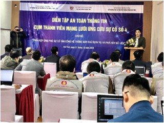 Diễn tập Cụm mạng lưới ứng cứu sự cố an toàn thông tin mạng số 4 tại tỉnh Hà Tĩnh