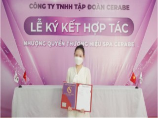 Lễ ký kết hợp tác toàn diện giữa Chuỗi nhượng quyền thương hiệu Spa Cerabe và Chủ Spa Trần Thuỳ Linh