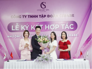 Lễ kí kết hợp tác toàn diện giữa Chuỗi nhượng quyền thương hiệu Spa Cerabe và Chủ Spa Nguyễn Thị Lan