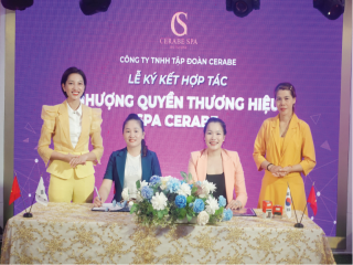CEO Nông Thị Lê Vương chính thức ký kết hợp tác mở Spa Cerabe