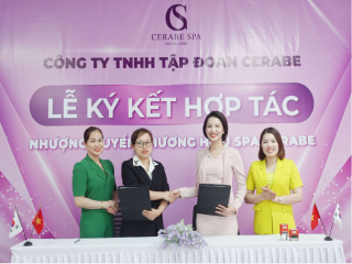 Ký kết nhượng quyền thương hiệu Cerabe Spa với Tân giám đốc Tạ Thị Yên